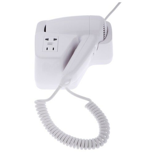 Фен настенный Luazon LGE-007 1600 Вт 2 скорости крепление в комплекте белый 358200₽