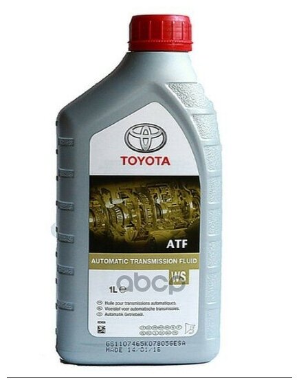 Масло Трансмиссионное Toyota Auto Fluid Ws 1 Л 08886-81210 TOYOTA0888681210