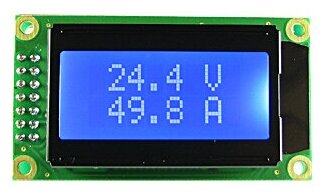 Цифровой вольтметр + амперметр постоянного тока SVAL0013NW-100V-E50A(до 100В 50А негатив)