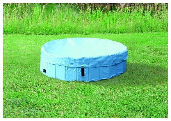Крышка на бассейн для собак Trixie Dog Pool, светло-голубой - фотография № 7