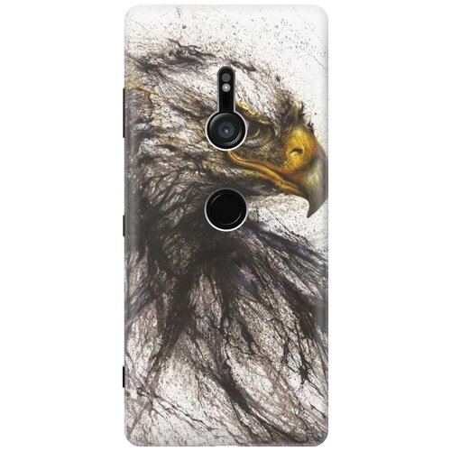 фото Re:pa накладка transparent для sony xperia xz3 с принтом "ястреб"