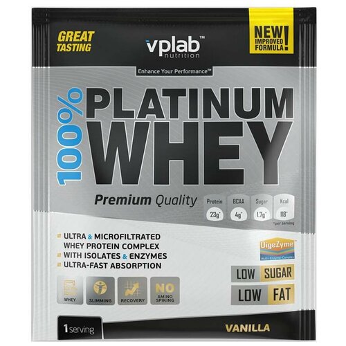 VPLab 100% Platinum Whey 30 гр (10шт) ваниль