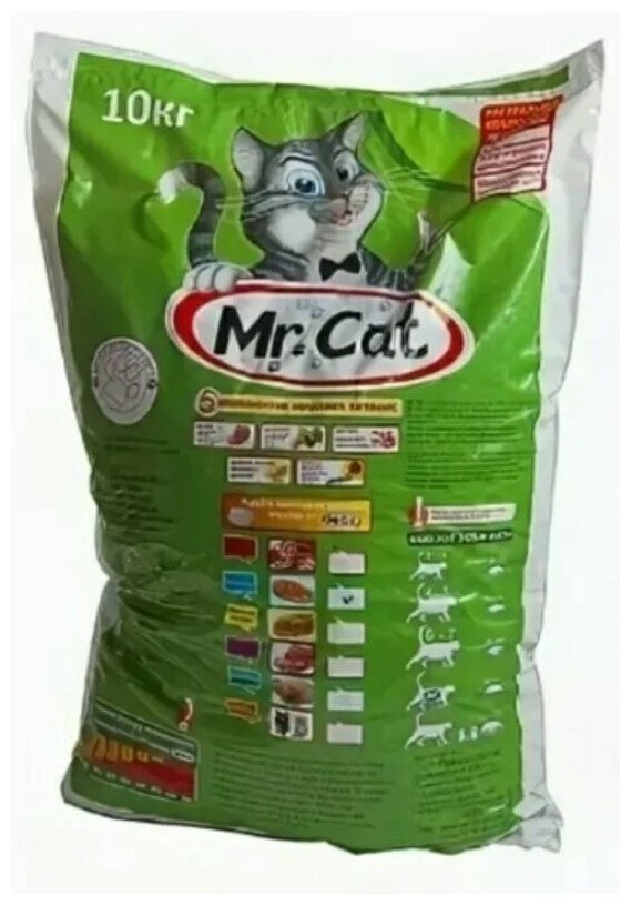 Mr. Cat 10 кг Хрустящая курочка корм для кошек