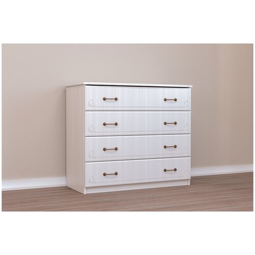 Комод Кэт-6 Бодега белая/Сандал белый 96x45x83