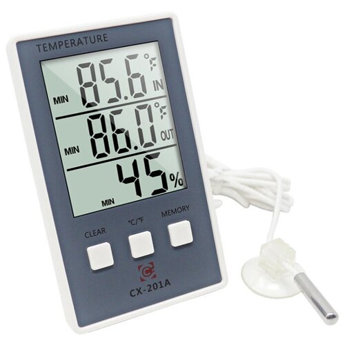 Термометр-гигрометр с внешним датчиком и магнитным креплением CX-201A 69000₽