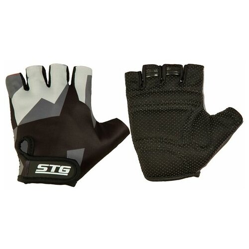 Перчатки STG с защитной прокладкой, застежка на липучке, размер М, серо/черные