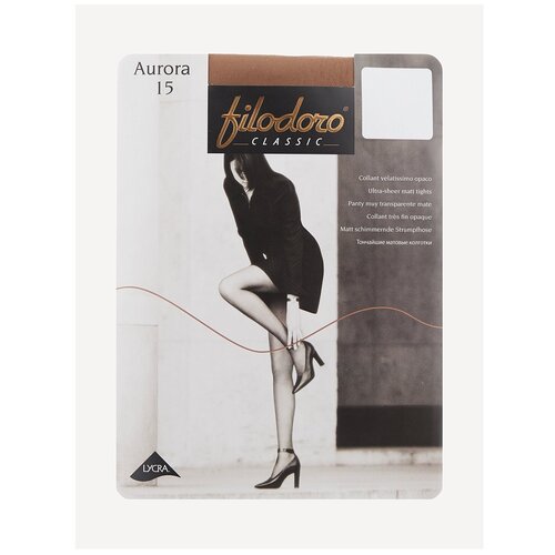 Колготки  Filodoro Classic Aurora, 15 den, размер 2, коричневый