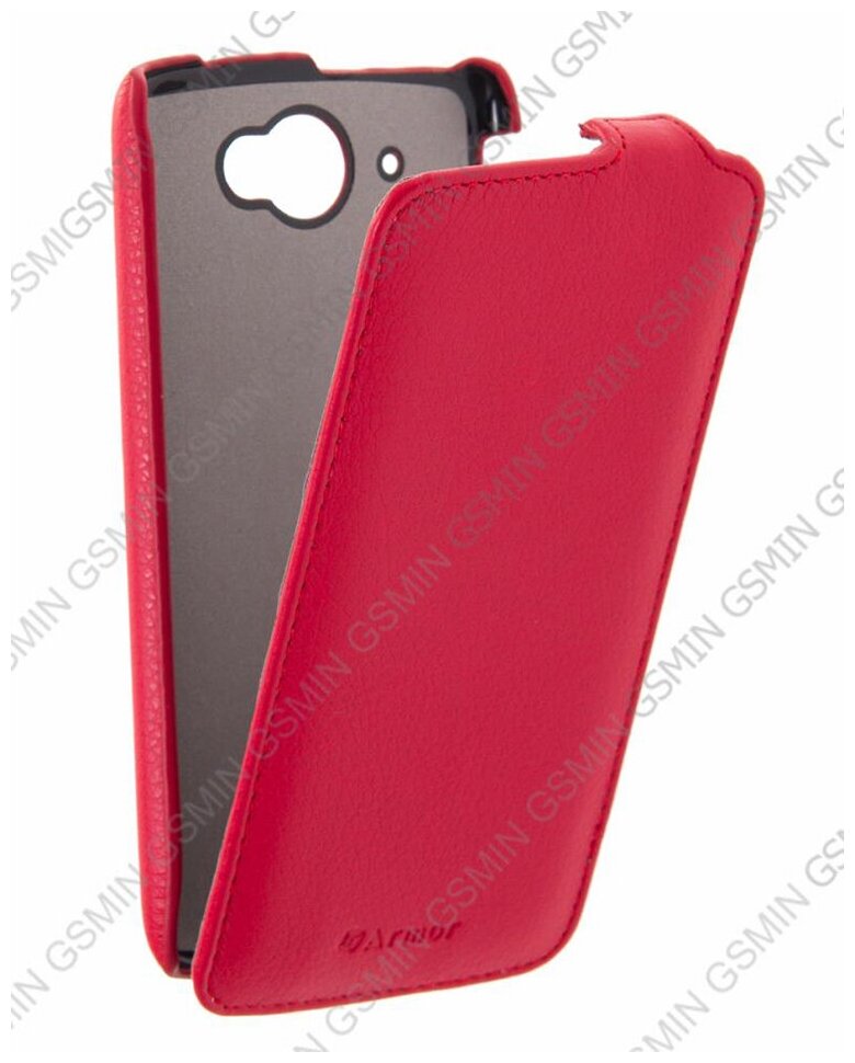 Кожаный чехол для Lenovo S920 Armor Case "Full" (Красный)