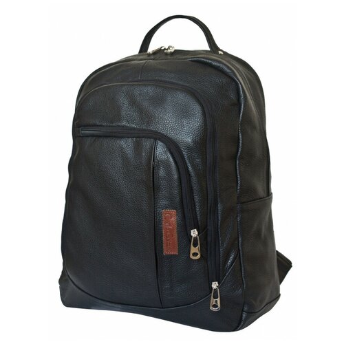фото Мужской кожаный рюкзак carlo gattini marsano black 3050-01