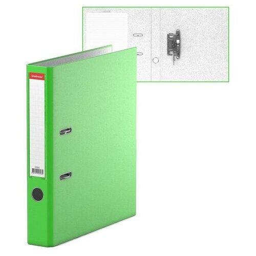 Папка–регистратор с арочным механизмом ErichKrause Neon, 50 мм, А4, зелёная