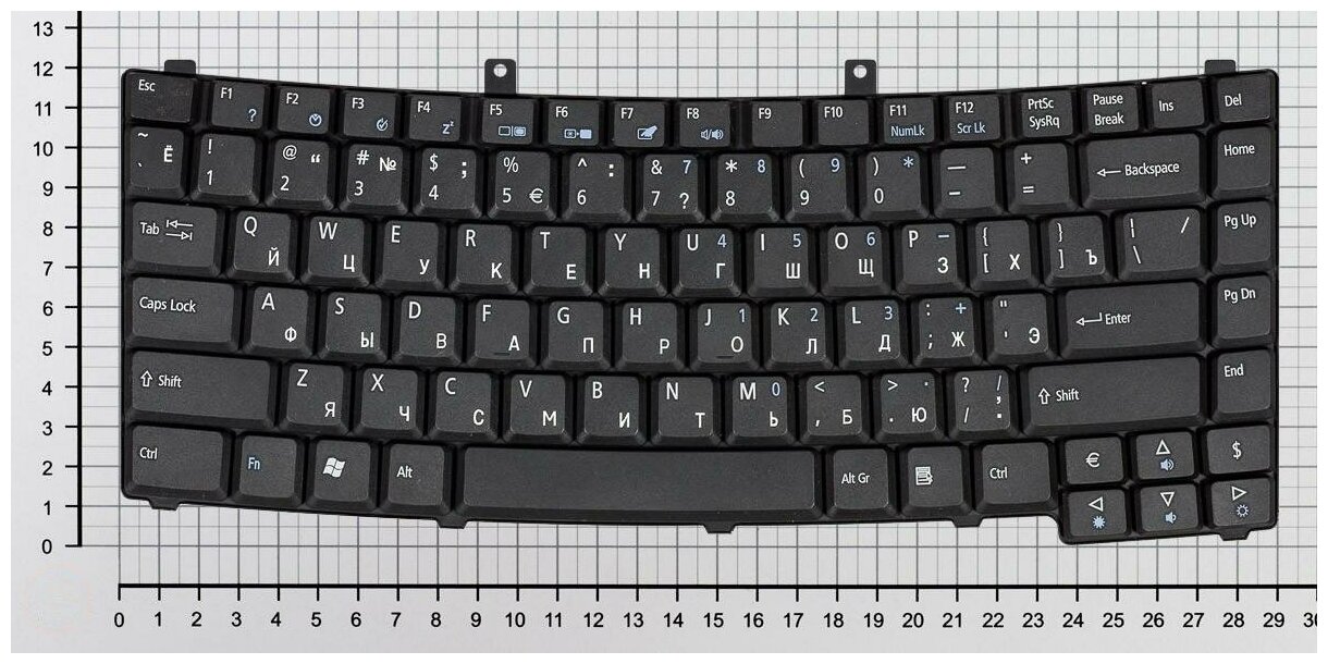 Клавиатура для ноутбука Acer TravelMate 4012 Черная