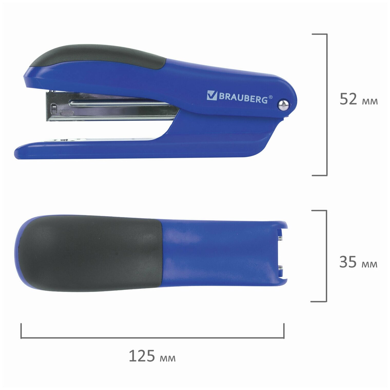 степлер BRAUBERG SX-39 N24/6, 26/6 до 25л - фото №7