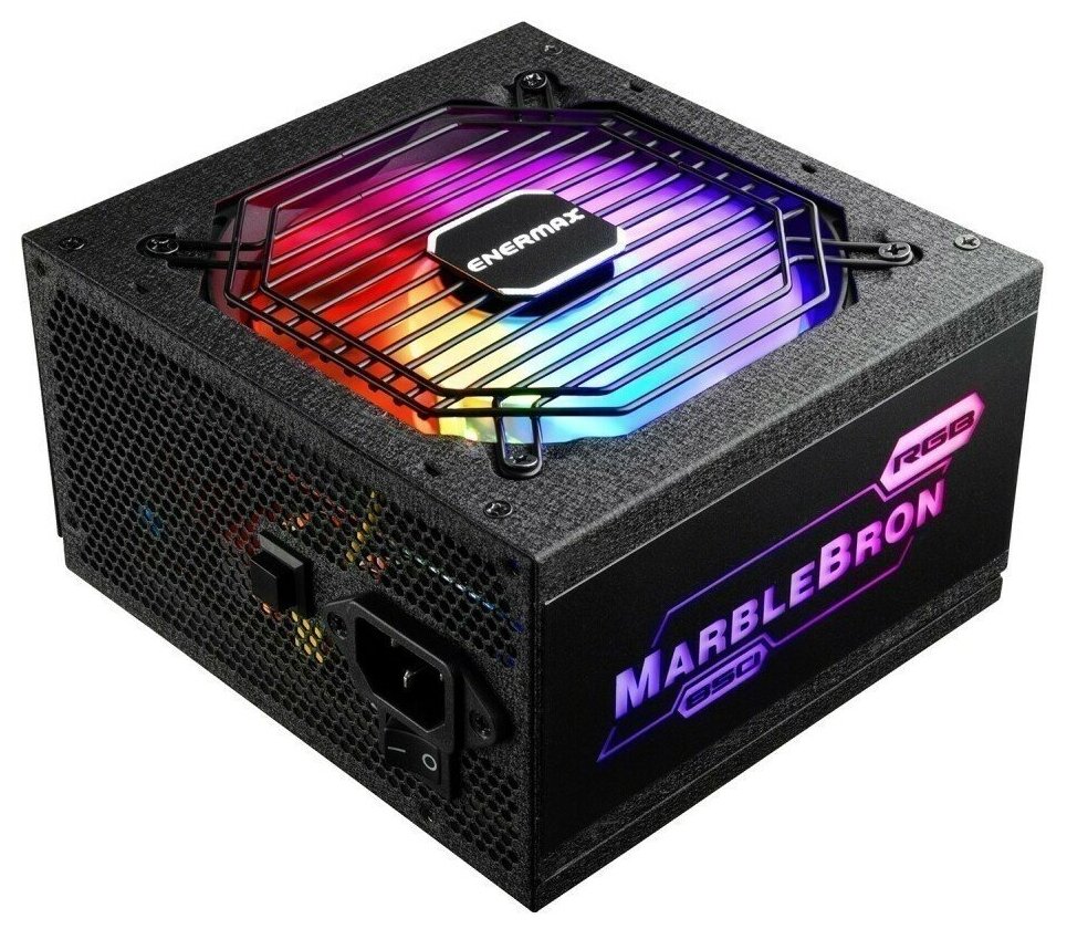 Блок питания Enermax EMB850EWT-RGB черный, 850W, 80 PLUS Bronze, 120mm fan, semi-modular