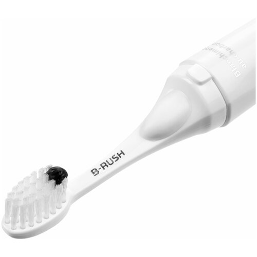 Зубная щетка B-RUSH White с пастой внутри, белая / Зубная щетка для путешествий