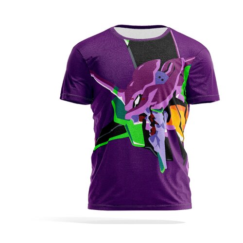 фото Футболка panin brand, размер l, фиолетовый, черный