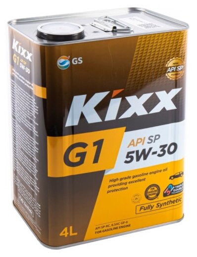 Моторное масло Kixx G1 SP 5W-30 синтетическое 4 л