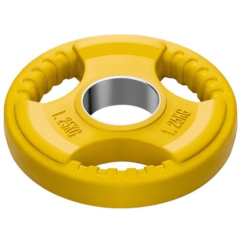 фото Диск обрезиненный с 3-мя хватами voitto 1,25 кг, цветной (d51)