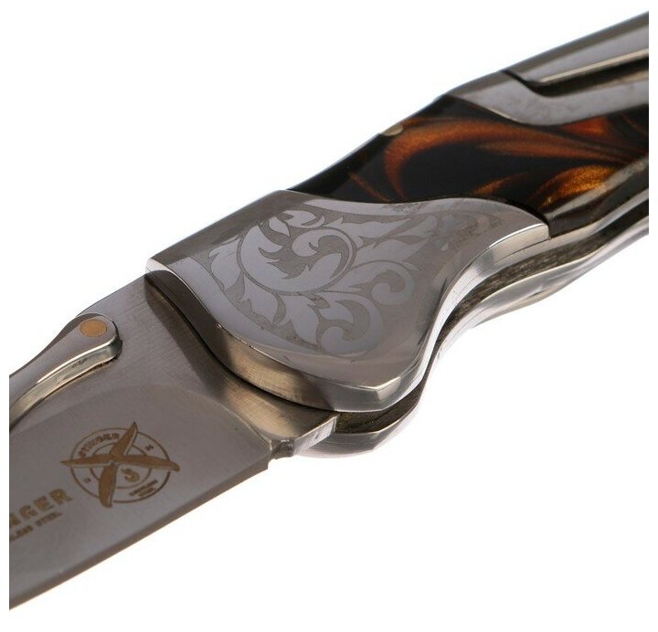 Нож Stinger, 165 мм, коричневый, подарочная упаковка - фото №18