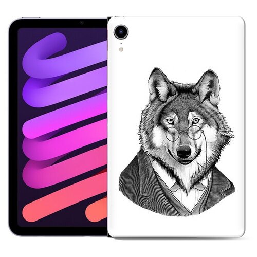 Чехол задняя-панель-накладка-бампер MyPads волк в пиджаке для Apple iPad mini 6 2021 противоударный чехол задняя панель накладка бампер mypads волк в пиджаке для apple iphone 13 mini противоударный