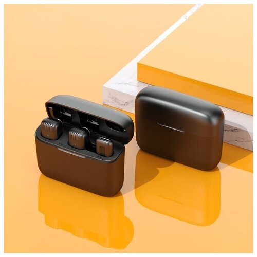 Беспроводной петличный микрофон Type-C для Android iPad Кейс для зарядки 2 микрофона приемник Type-C Штекер 319000₽