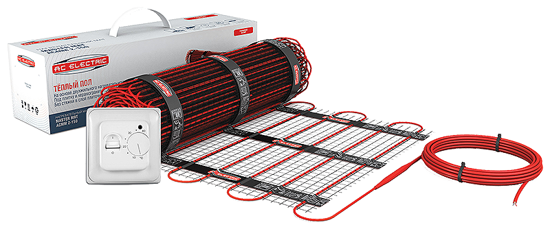 Мат нагревательный AC ELECTRIC ACMM 2-150-4 (комплект теплого пола) - фотография № 1