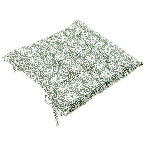 Подушка на стул House-wares, 40х40х5 см., оливковый, 100% полиэстер, наполнитель синтепон