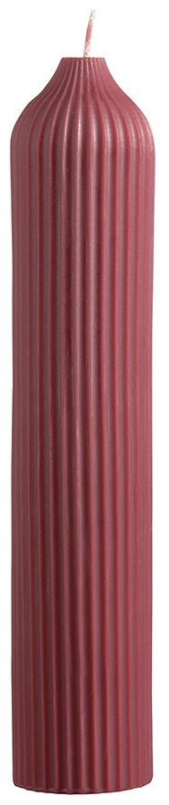 Свеча декоративная бордового цвета из коллекции Edge, 26,5см, Tkano, TK22-CND0021