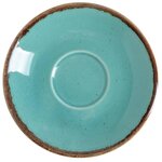 Porland Блюдце для кофейной чашки Turquoise, d=12 см, цвет бирюзовый - изображение