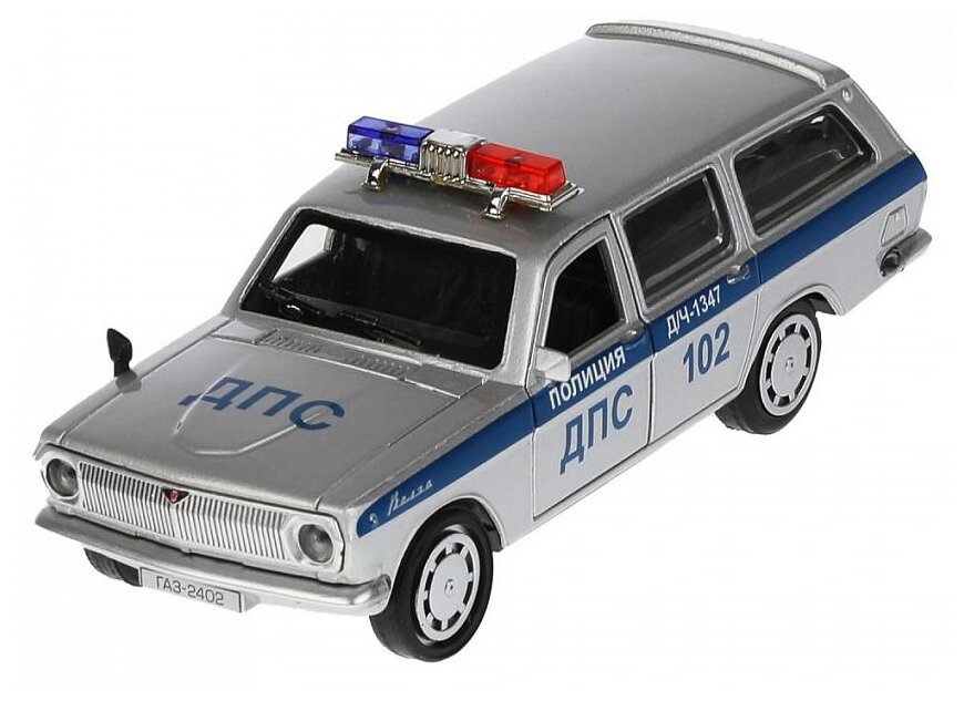Модель 2402-12POL-SR ГАЗ-2402 Волга Полиция Технопарк в коробке