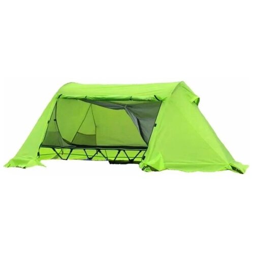 фото Палатка -раскладушка, 2-местная, зеленая, один слой аллюминиевый каркас, 6 кг. mimir-ld01