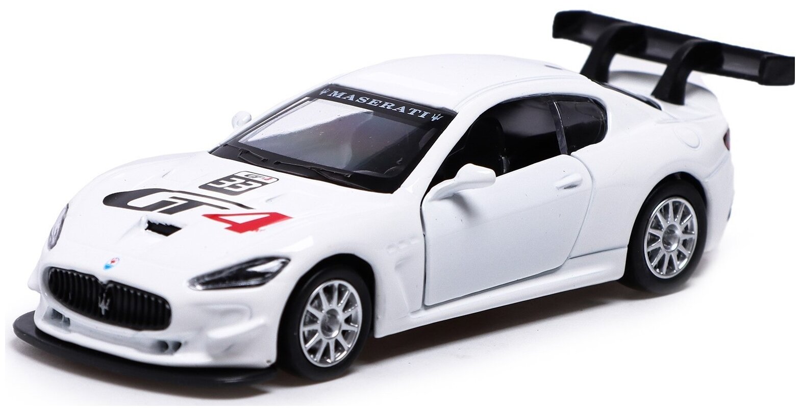 Автоград Машина металлическая MASERATI GRAN TURISMO MC GT4, 1:43, инерция, цвет белый