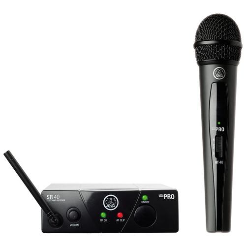 AKG WMS40 Mini Vocal Set BD US45C (662.3МГц) вокальная радиосистема с приёмником SR40 Mini и ручным