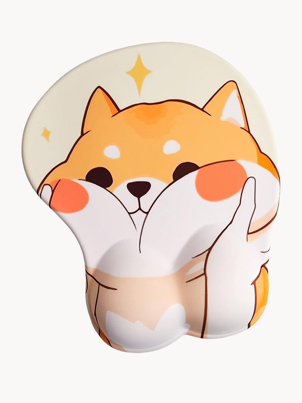 Коврик для мыши, игровой, с подушкой под запястье, покрытие из ткани, основание из резины, 26 см x 21 см