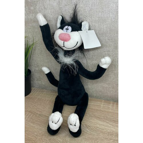 Мягкая игрушка кот котик пушистый мягкий 30 см черный 1599₽