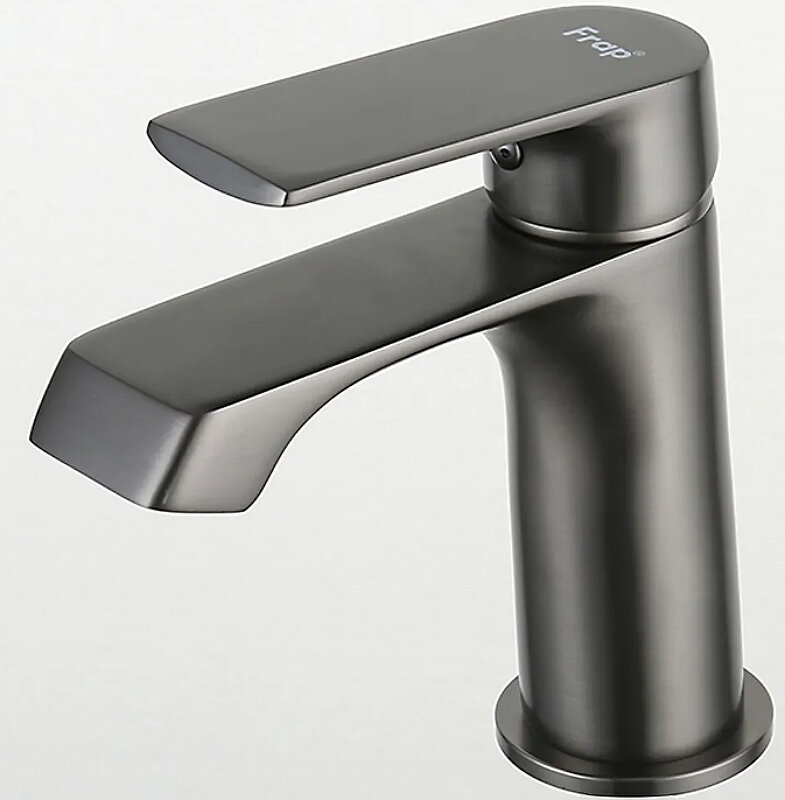 Смеситель для раковины Frap F1071-9, латунь, цвет оружейная сталь — фото 1