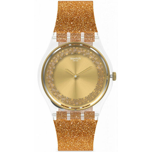 фото Наручные часы swatch, желтый, золотой