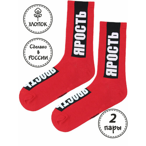 Носки Kingkit, 2 пары, размер 36-41, красный, белый, черный носки kingkit 2 пары размер 36 41 красный