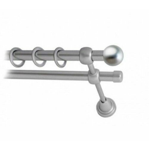 Наконечник для карниза Lm Decor Шар малый 16мм сатин 509₽