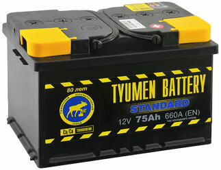 Аккумулятор TYUMEN BATTERY STANDARD 75 Ач 660А О/П TNS75.0