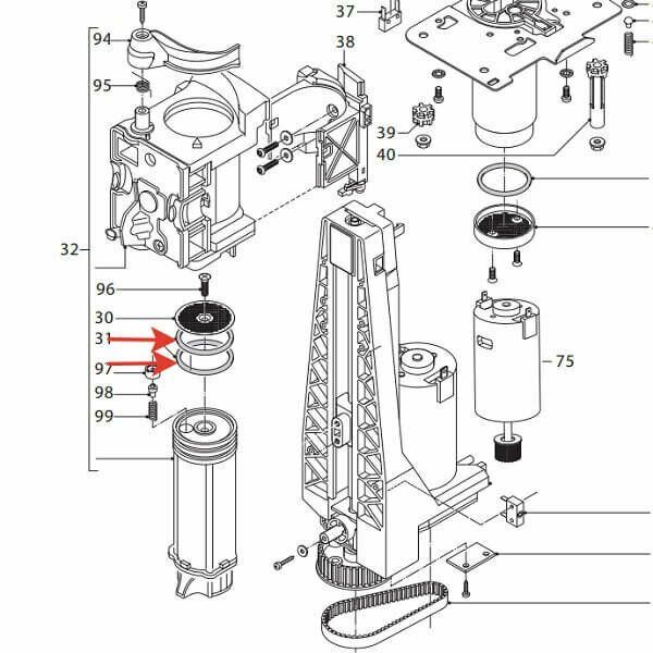 Уплотнитель заварочного узла 35х4 мм для Delonghi, 5332149100B — фото 1