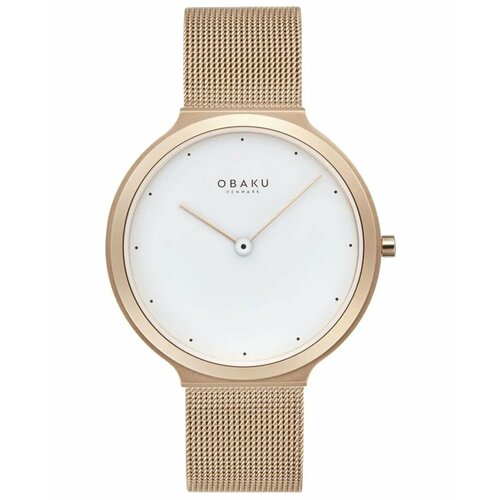 фото Наручные часы obaku v269lxvwmv, белый, золотой