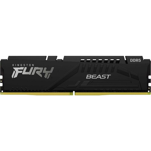 Оперативная память для компьютера Kingston FURY Beast Black DIMM 16Gb DDR5 5600 MHz KF556C40BB-16 853700₽