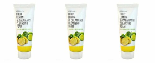 LEBELAGE Пенка для лица очищающая с экстрактами лимона и каламанси 100мл - 3 штуки