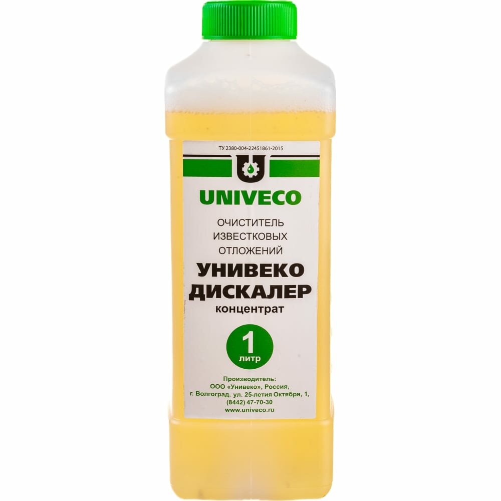 Унивеко дискалер Очиститель известковых отложений (концентрат 1 л) 4620002840457