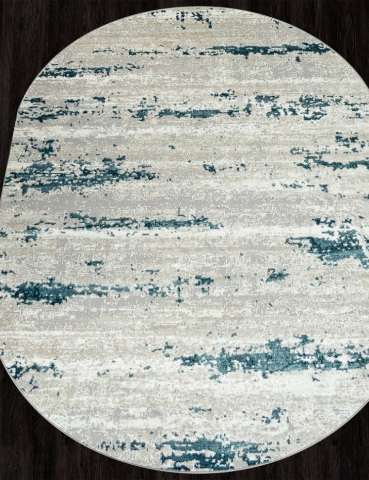 Ковер F298 - GRAY - Овал - коллекция PALERMO (1.6 х 2.3 м)