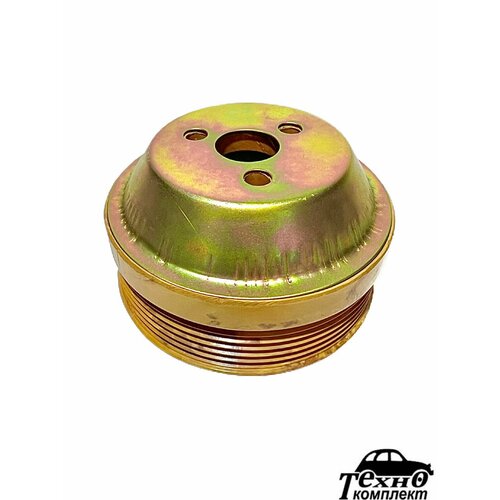 Шкив водяного насоса (помпы) пластмассовый (110мм) С отражателем для Двигателей (ЗМЗ-514,406,405,409 Евро-3)