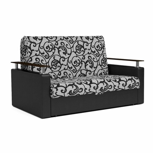 Диван Сток Диванов Техас Country черный 145 см, механизм аккордеон