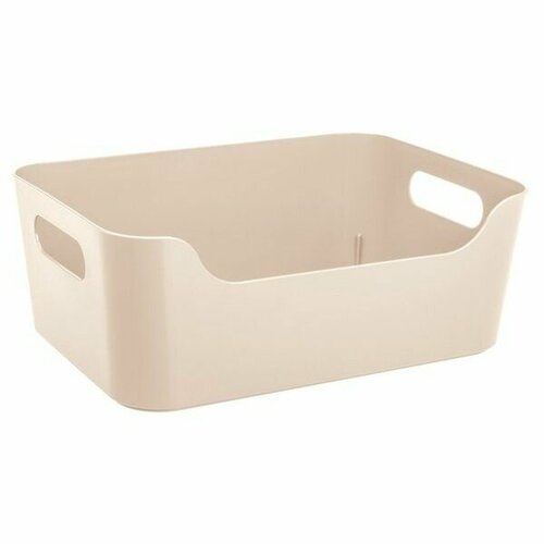 Корзина универсальная Бытпласт Scandi 17х12х7,5см 1,2л пластик, бежевый