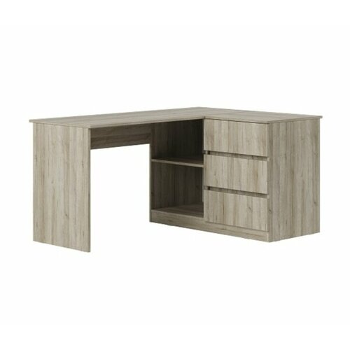 КБ Стол угловой Лестер тумба справа дуб серый 11400₽