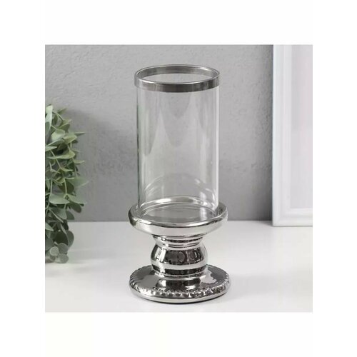 Подсвечник Веллис серебро 10х10х215 см 1242₽